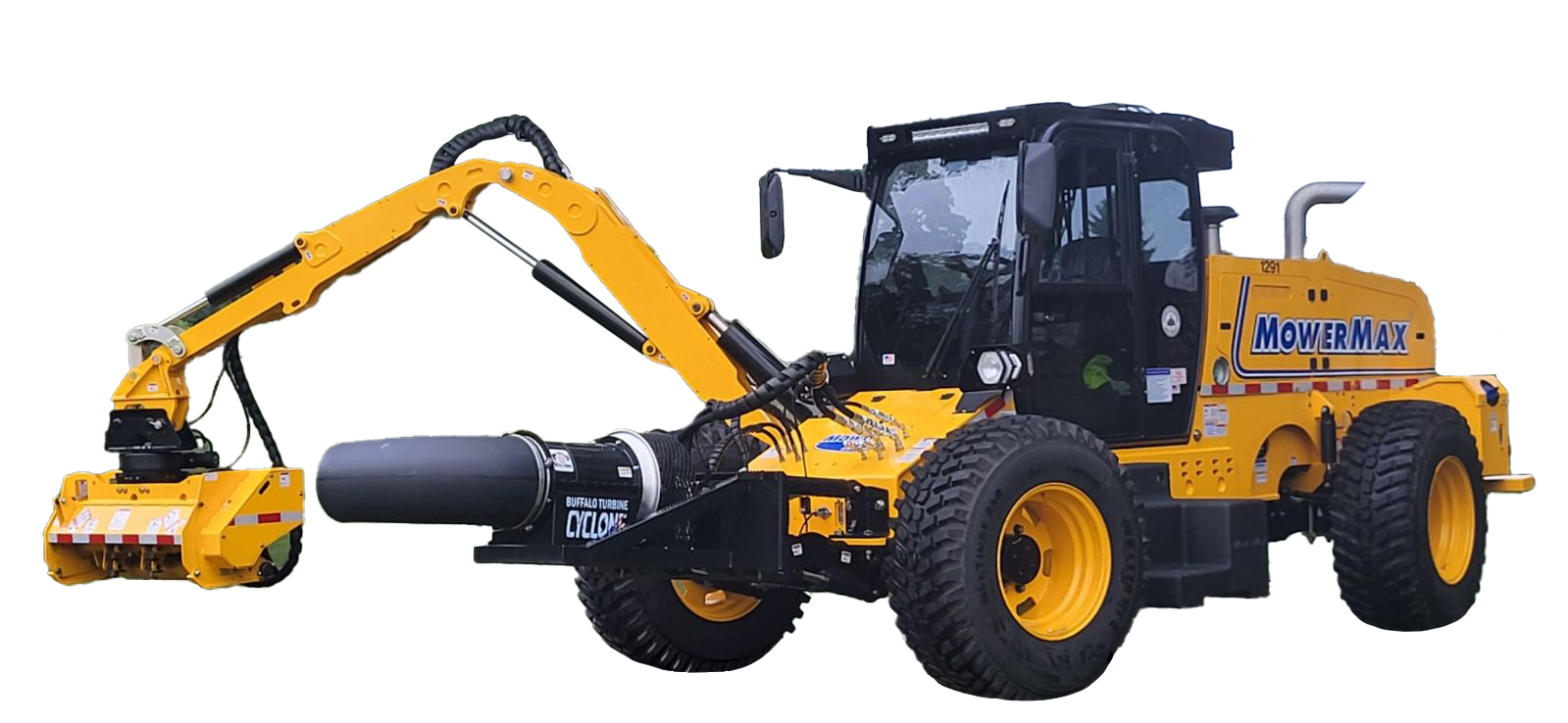 MowerMax with flail & blower
